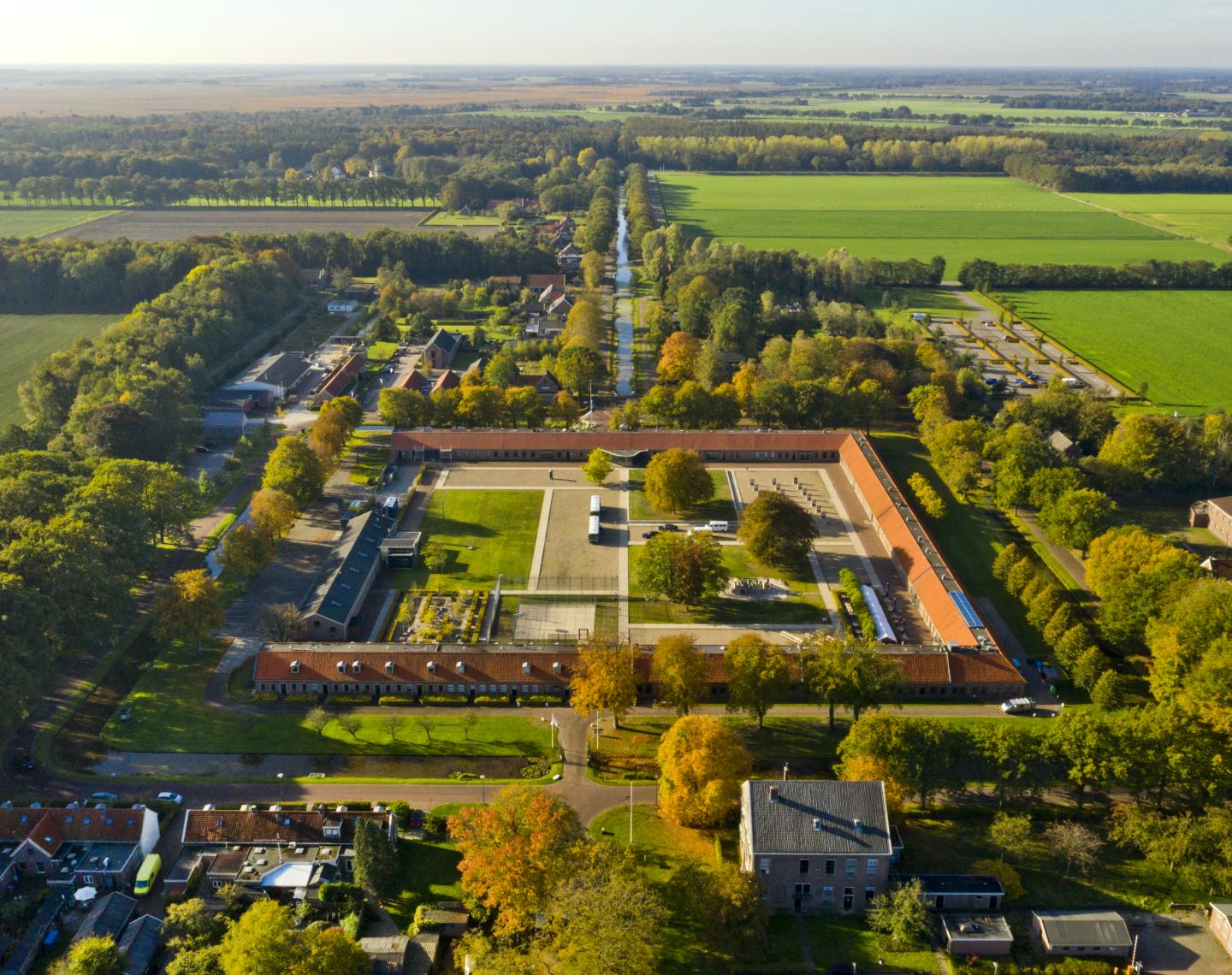 luchtfoto Veenhuizen koloniën van weldadigheid